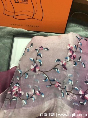 一米畫紗絲巾怎么樣是什么檔次，刺繡絲巾使用體驗(yàn)(杭州知名品牌)