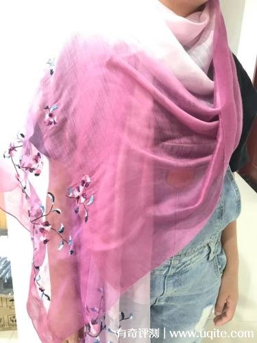 一米畫紗絲巾怎么樣是什么檔次，刺繡絲巾使用體驗(yàn)(杭州知名品牌)